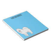 Afbeelding van Samoyed cartoon Notitieblok (Schuin)