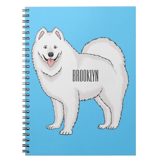 Afbeelding van Samoyed cartoon Notitieboek (Voorkant)