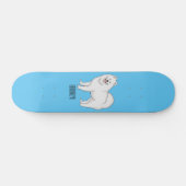 Afbeelding van Samoyed cartoon Persoonlijk Skateboard (Horizontaal)