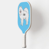 Afbeelding van Samoyed cartoon Pickleball Paddle (Links)