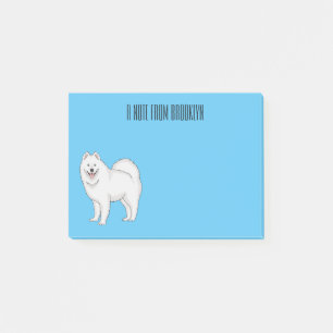 Afbeelding van Samoyed cartoon Post-it® Notes