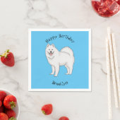 Afbeelding van Samoyed cartoon Servet (Insitu)