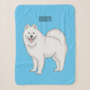 Afbeelding van Samoyed cartoon Sherpa Deken