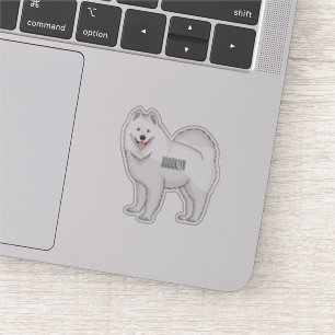 Afbeelding van Samoyed cartoon Sticker