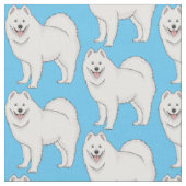 Afbeelding van Samoyed cartoon Stof (Close Up)