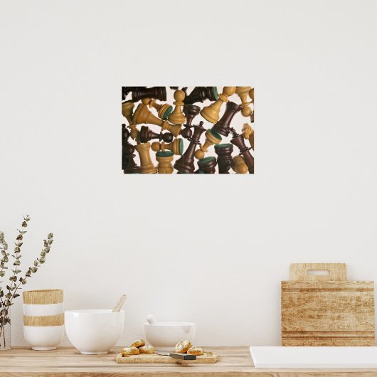 Afbeelding van schaafstukken poster (Keuken)