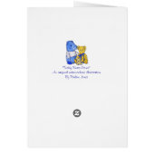 afbeelding van schattige teddies voor de verjaarda (Achterkant)