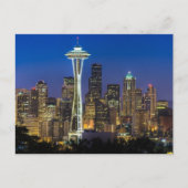 Afbeelding van Seattle Skyline in de ochtenduren. Briefkaart (Voorkant)
