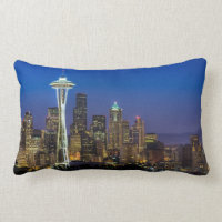Afbeelding van Seattle Skyline in de ochtenduren.