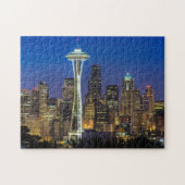 Afbeelding van Seattle Skyline in de ochtenduren. Legpuzzel (Horizontaal)