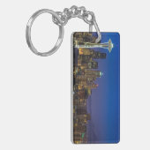 Afbeelding van Seattle Skyline in de ochtenduren. Sleutelhanger (Voorkant Links)