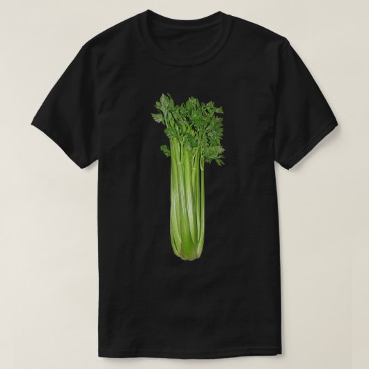 Afbeelding van selderij Halloween Vegetable Costum T-shirt (Design voorkant)