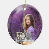 afbeelding van sneeuwbalglas keramisch ornament (Links)