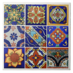 Afbeelding van Talavera-tegel op 6 x 6 keramische Tegeltje