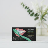 afbeelding van tanden en mondhygiënist tandarts visitekaartje (Staand voorkant)