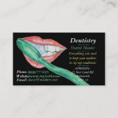 afbeelding van tanden en mondhygiënist tandarts visitekaartje (Voorkant)