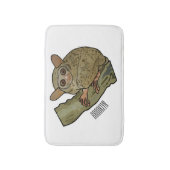 Afbeelding van Tarsier cartoon Badmat (Voorkant Verticaal)