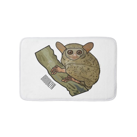 Afbeelding van Tarsier cartoon Badmat (Voorkant)