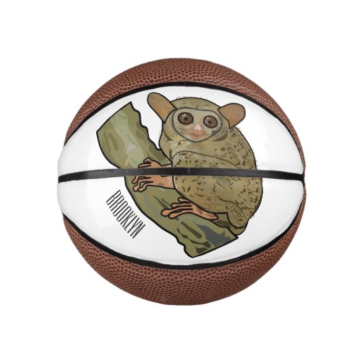 Afbeelding van Tarsier cartoon Basketbal (Voorkant)