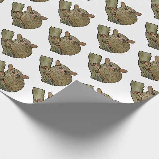 Afbeelding van Tarsier cartoon Cadeaupapier (Hoek)