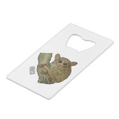 Afbeelding van Tarsier cartoon Creditkaart Flessenopener (Achterkant Gekanteld)