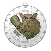 Afbeelding van Tarsier cartoon Dartbord (Voorkant)