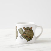 Afbeelding van Tarsier cartoon Espresso Kop (Rechts)