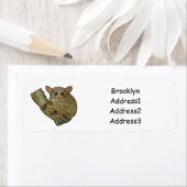 Afbeelding van Tarsier cartoon Etiket (Insitu)