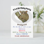 Afbeelding van Tarsier cartoon Kaart (Staand voorkant)