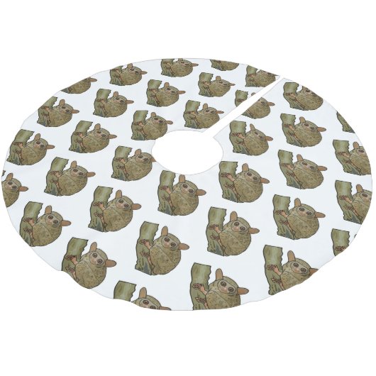 Afbeelding van Tarsier cartoon Kerstboom Rok (Gekanteld)