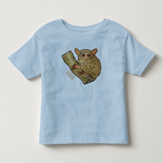 Afbeelding van Tarsier cartoon Kinder Shirts (Voorkant)
