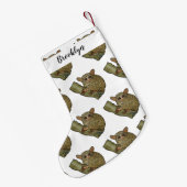 Afbeelding van Tarsier cartoon Kleine Kerstsok (Achterkant (Hangend))
