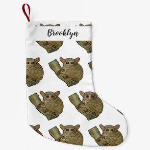 Afbeelding van Tarsier cartoon Kleine Kerstsok