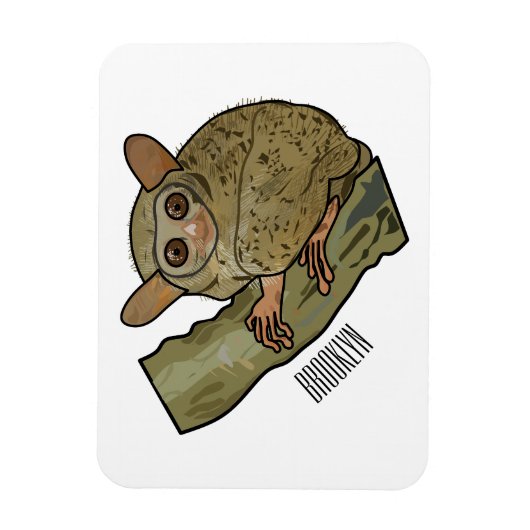 Afbeelding van Tarsier cartoon Magneet (Verticaal)