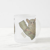 Afbeelding van Tarsier cartoon Matglas Koffiemok (Voorkant rechts)