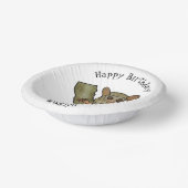 Afbeelding van Tarsier cartoon Papieren Kommen (Gebogen)