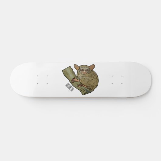 Afbeelding van Tarsier cartoon Persoonlijk Skateboard (Horizontaal)