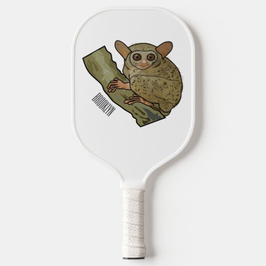 Afbeelding van Tarsier cartoon Pickleball Paddle (Voorkant)