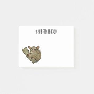 Afbeelding van Tarsier cartoon Post-it® Notes