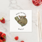 Afbeelding van Tarsier cartoon Servet (Insitu)