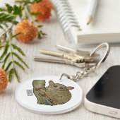 Afbeelding van Tarsier cartoon Sleutelhanger (Voorkant Rechts)