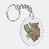Afbeelding van Tarsier cartoon Sleutelhanger (Voorkant Links)
