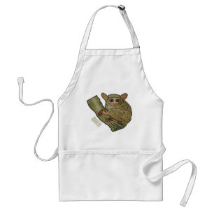 Afbeelding van Tarsier cartoon Standaard Schort
