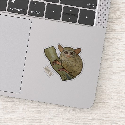 Afbeelding van Tarsier cartoon Sticker (Detail)