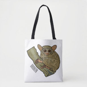 Afbeelding van Tarsier cartoon Tote Bag