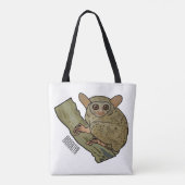 Afbeelding van Tarsier cartoon Tote Bag (Achterkant)