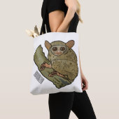 Afbeelding van Tarsier cartoon Tote Bag (Dichtbij)
