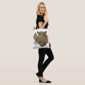 Afbeelding van Tarsier cartoon Tote Bag (Op model)