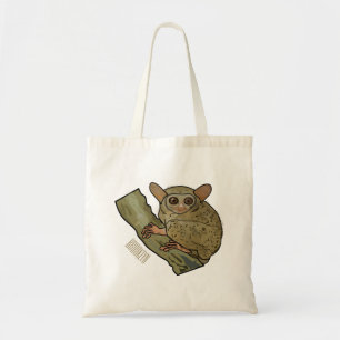 Afbeelding van Tarsier cartoon Tote Bag