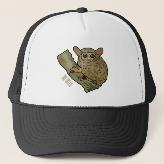 Afbeelding van Tarsier cartoon Trucker Pet (Voorkant)
